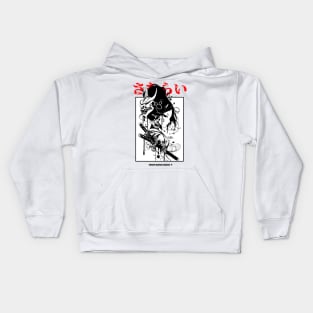 Cyberpunk Geisha Girl Samurai Warrior Anime Streetwear Kids Hoodie